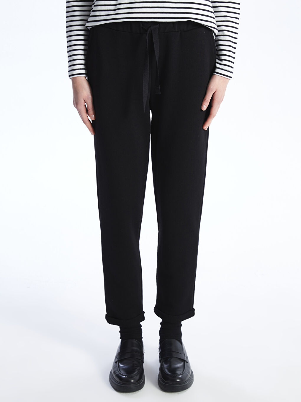 Women's Elastic Waist Regular Sweatpants -S40214Z8-RQN