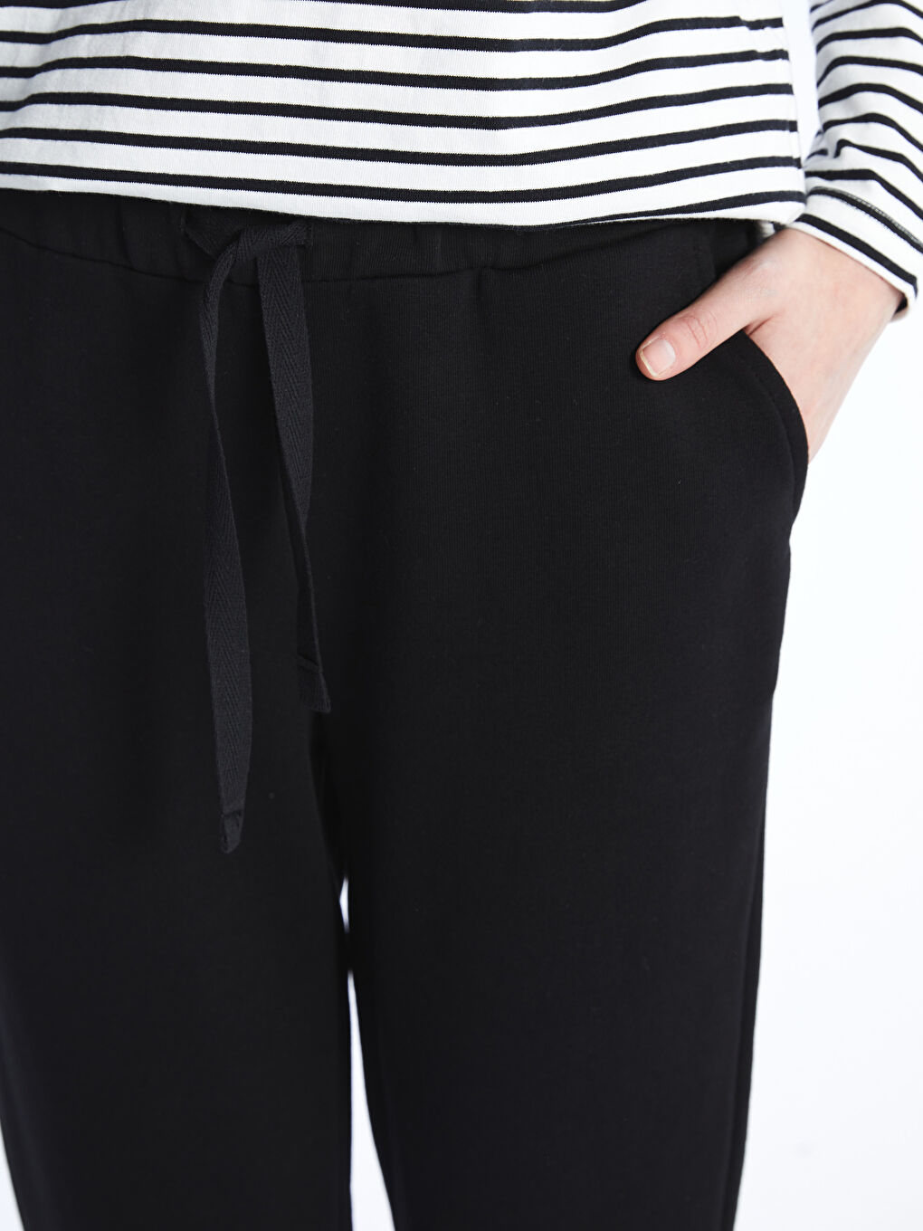 Women's Elastic Waist Regular Sweatpants -S40214Z8-RQN