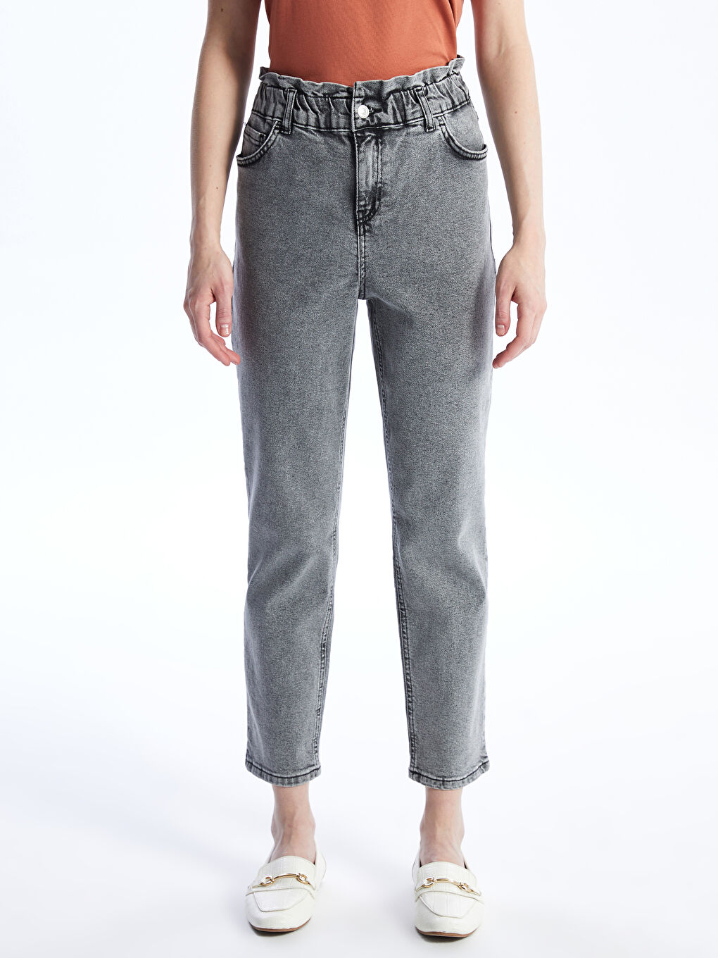 LCWAIKIKI Classic Paperbag Women's Jeans -S40247Z8-KSM