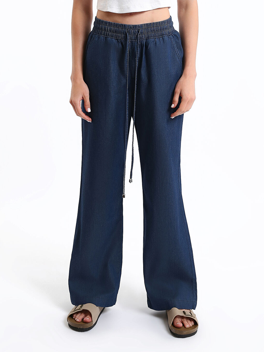 جينز واسع للسيدات-2