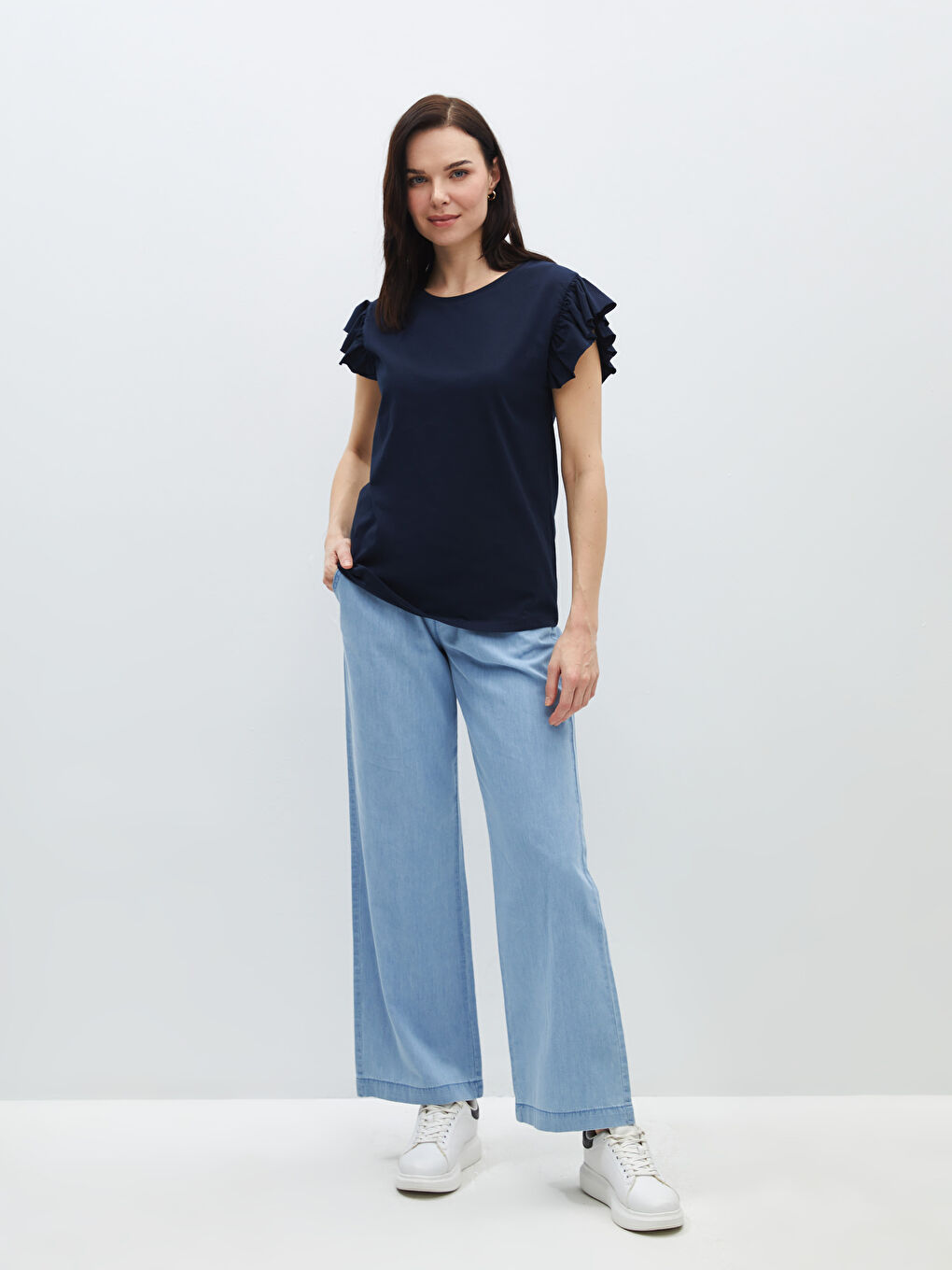 Wideleg Women's Jeans -S40251Z8-315