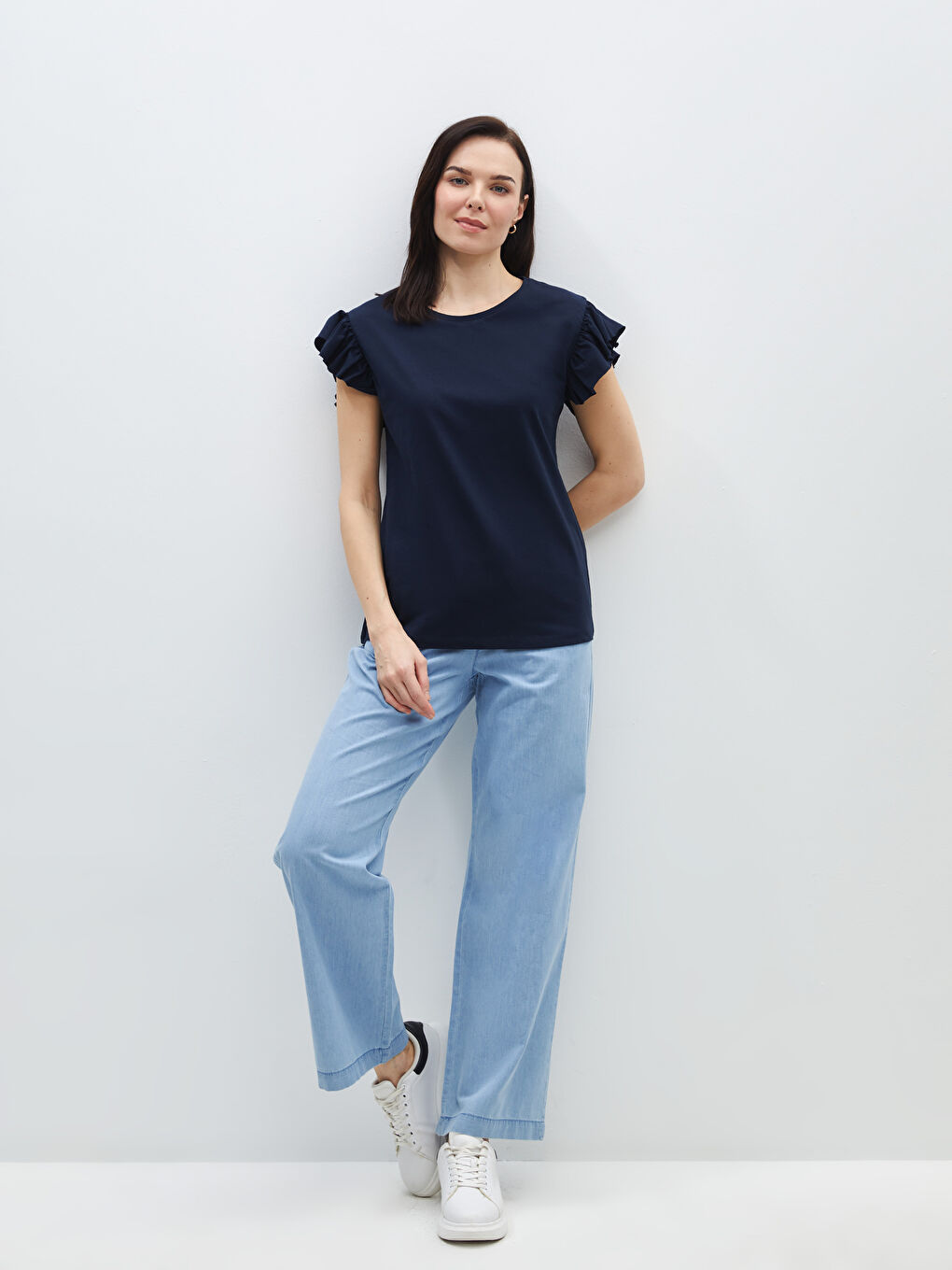 Wideleg Women's Jeans -S40251Z8-315