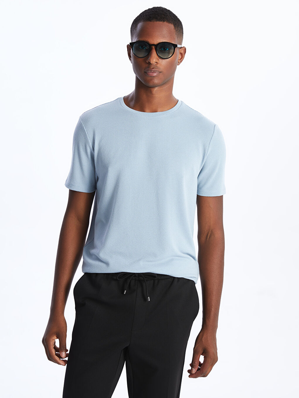 Crew Neck Short Sleeve Men's T-shirt -S40272Z8-J0M