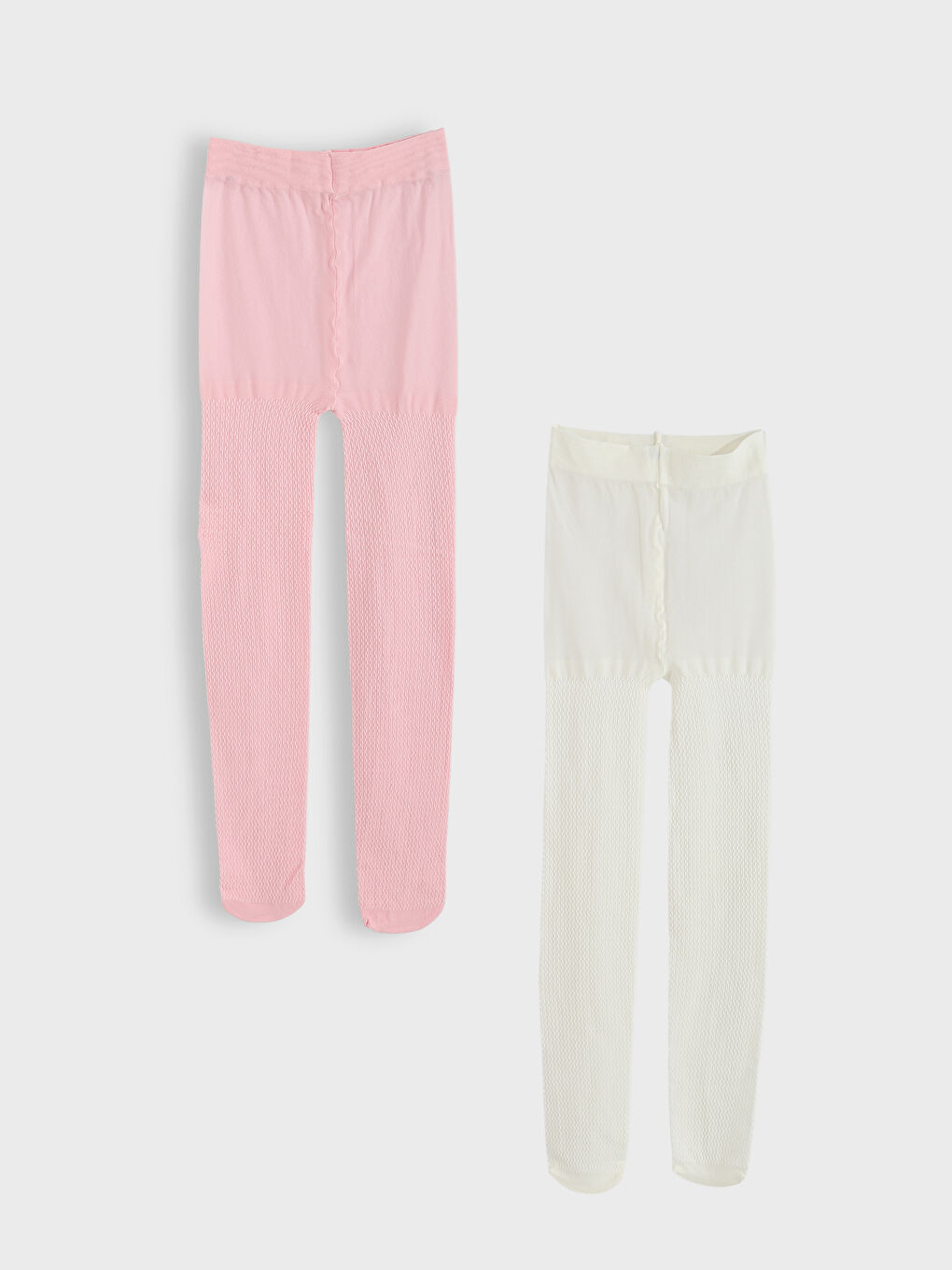 Self-Patterned Girl Pantyhose 2-Pack