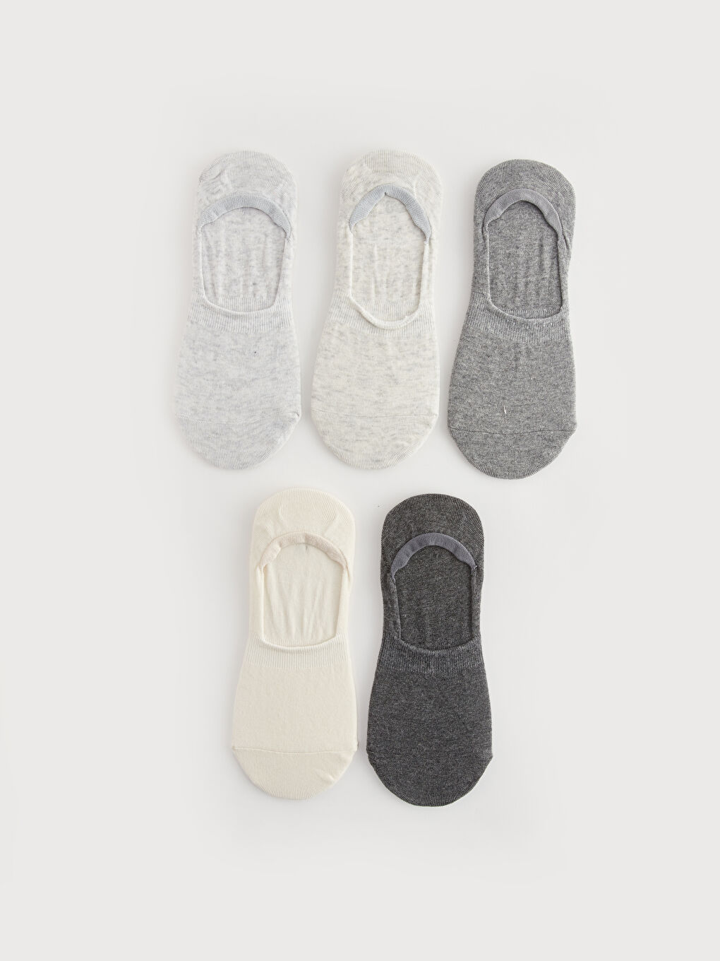 LCW DREAM Women's Plain Invisible Socks 5 Pack -S40280Z8-LAP