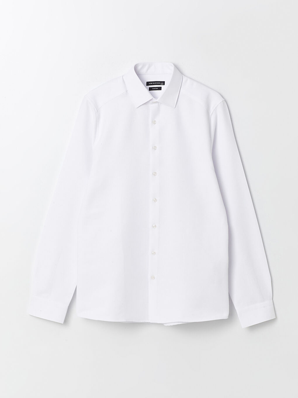 Slim Fit Long Sleeve Dobby Weave Men's Shirt -S40292Z8-Q6K