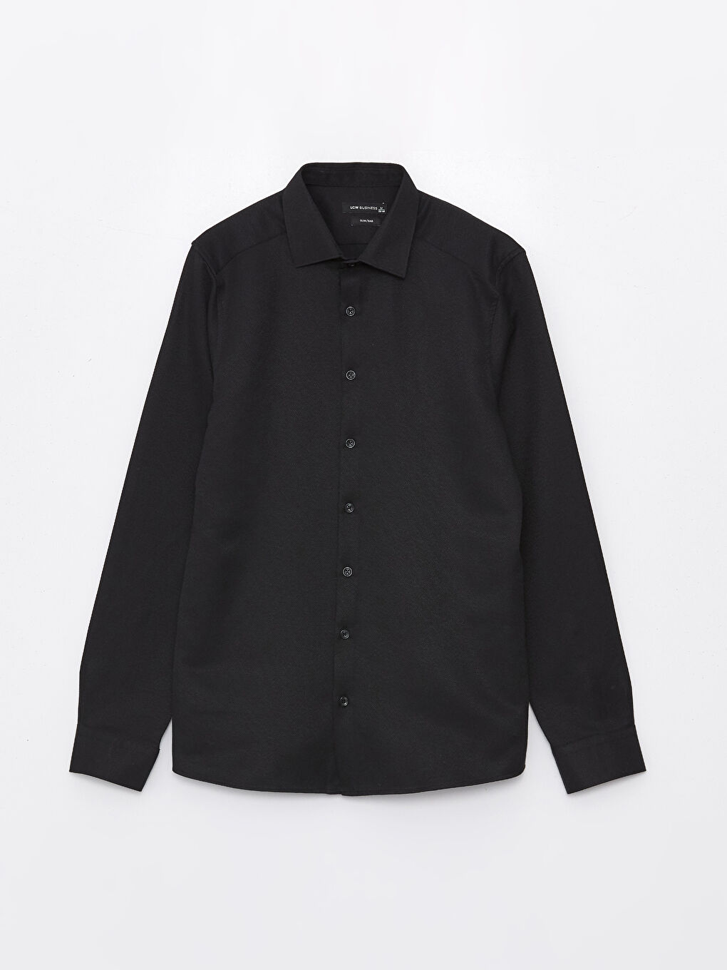 Slim Fit Long Sleeve Dobby Weave Men's Shirt -S40292Z8-RQL