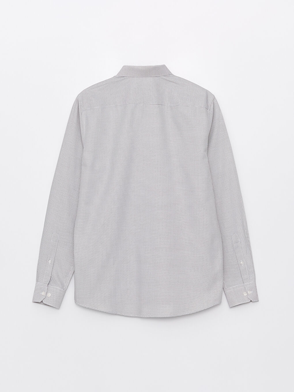 Slim Fit Long Sleeve Dobby Weave Men's Shirt -S40295Z8-S2W