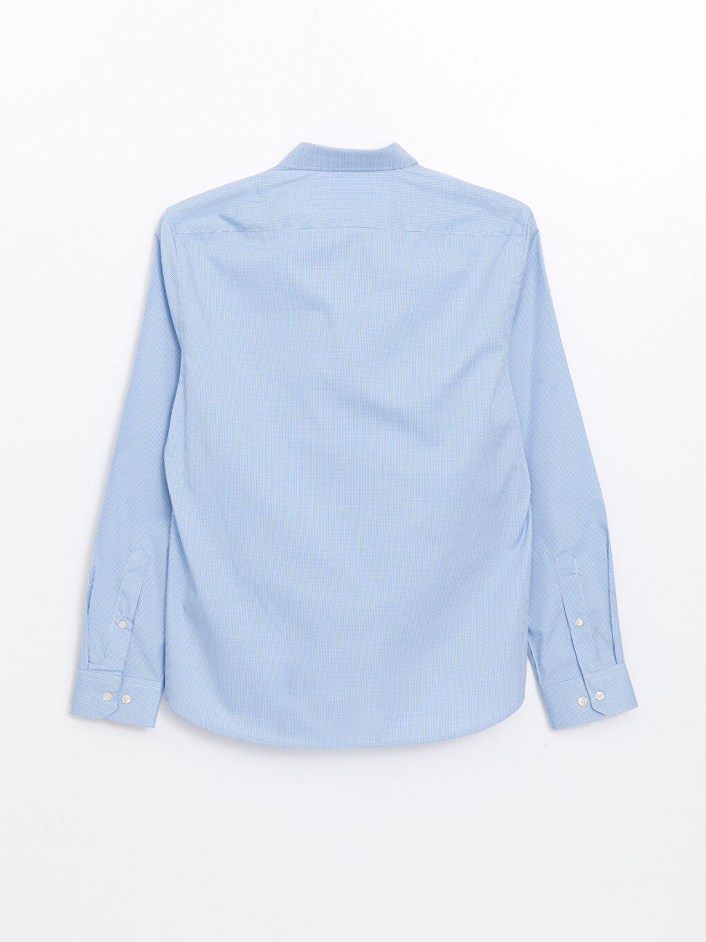 Рубашка Мужская Слим Фит С Длинным Рукавом Из Ткани Добби-5