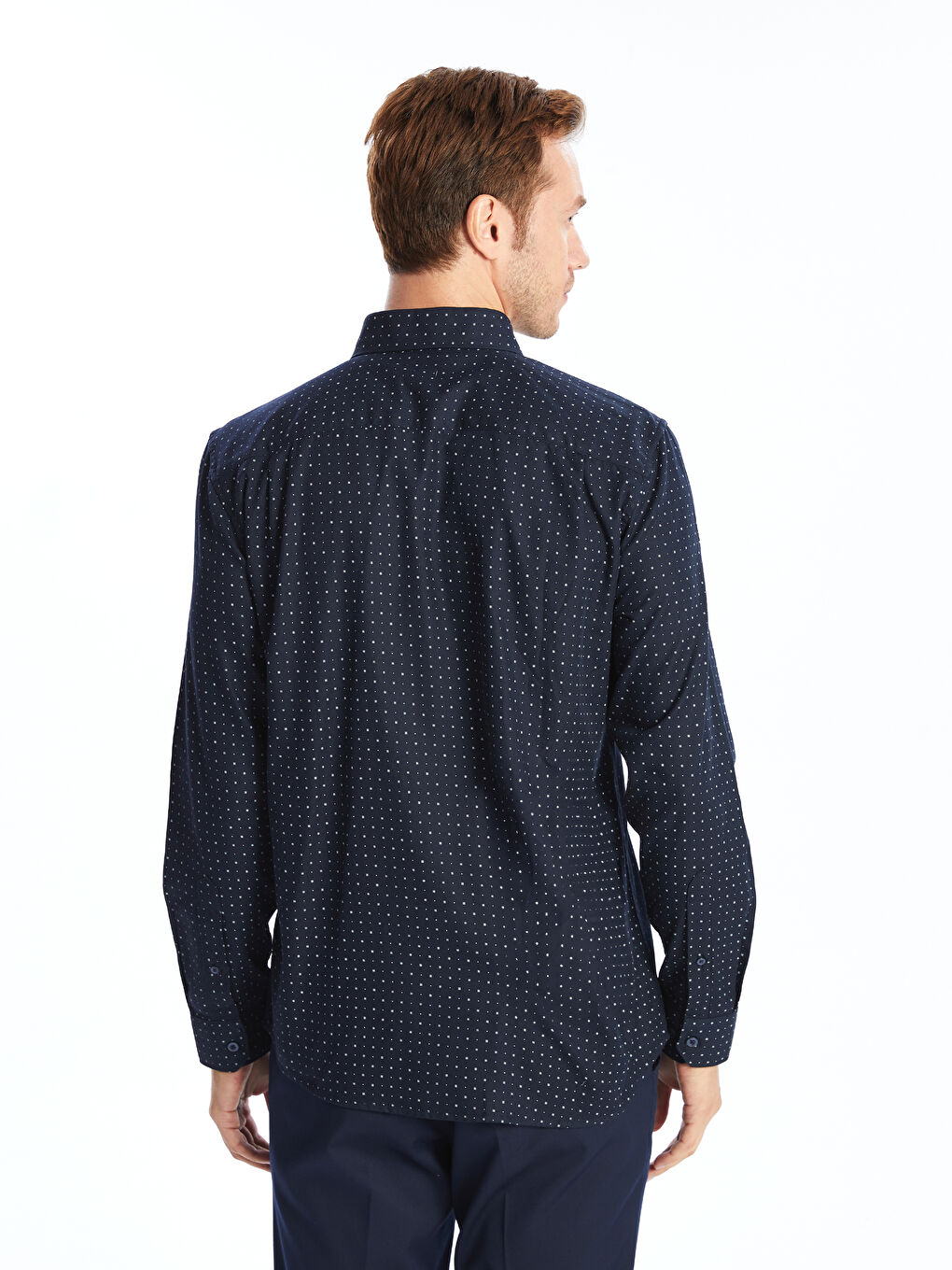Regular Fit Long Sleeve Men's Shirt -S40299Z8-LSJ