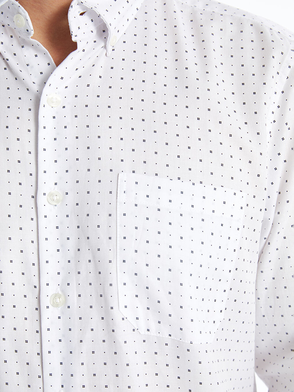 Regular Fit Long Sleeve Men's Shirt -S40299Z8-LU7