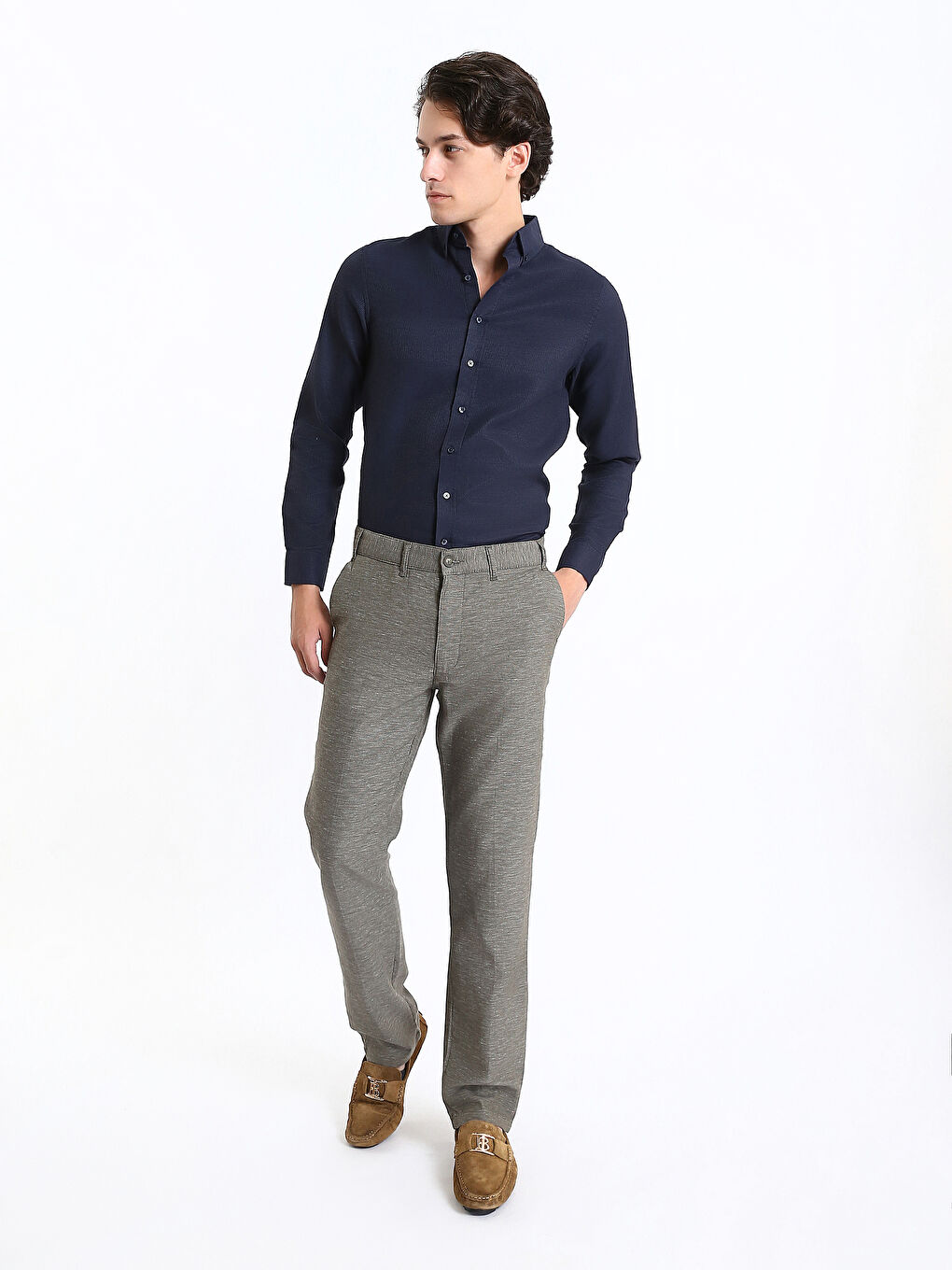 SOUTHBLUE Regular Fit Long Sleeve Dobby Fabric Men's Shirt -S40311Z8-RFH