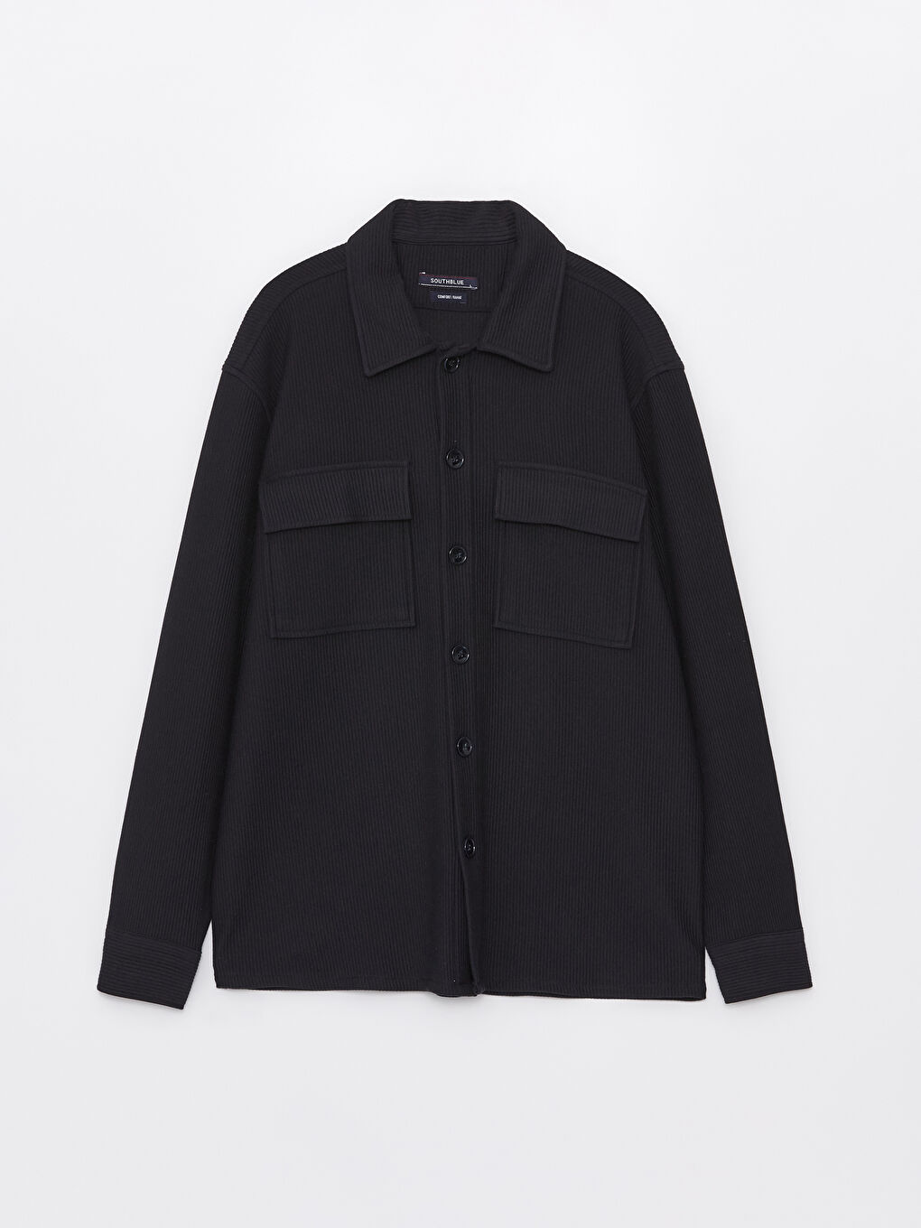 Relaxed Fit Long Sleeve Men's Shirt Jacket -S40313Z8-RFH