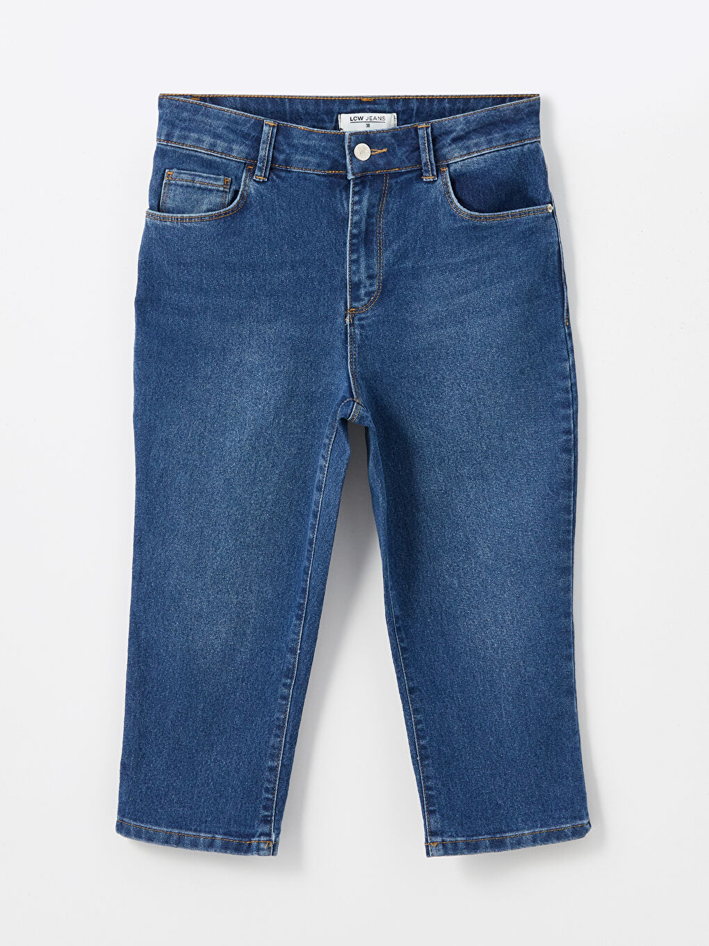 Slim Fit Women's Denim Capri -S40334Z8-309