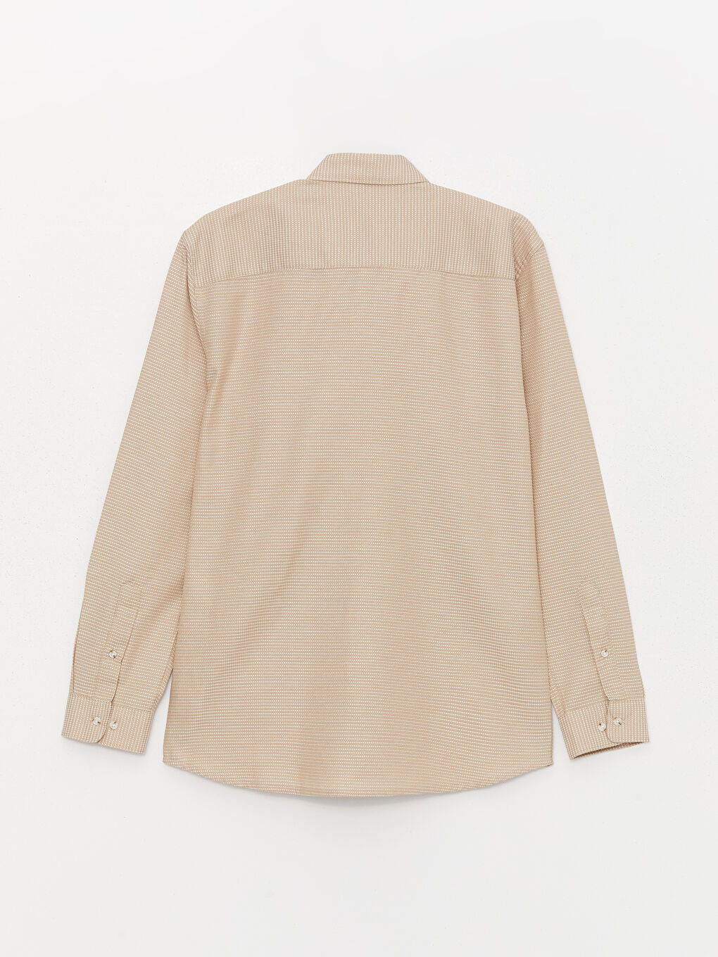 Slim Fit Long Sleeve Dobby Men's Shirt-6