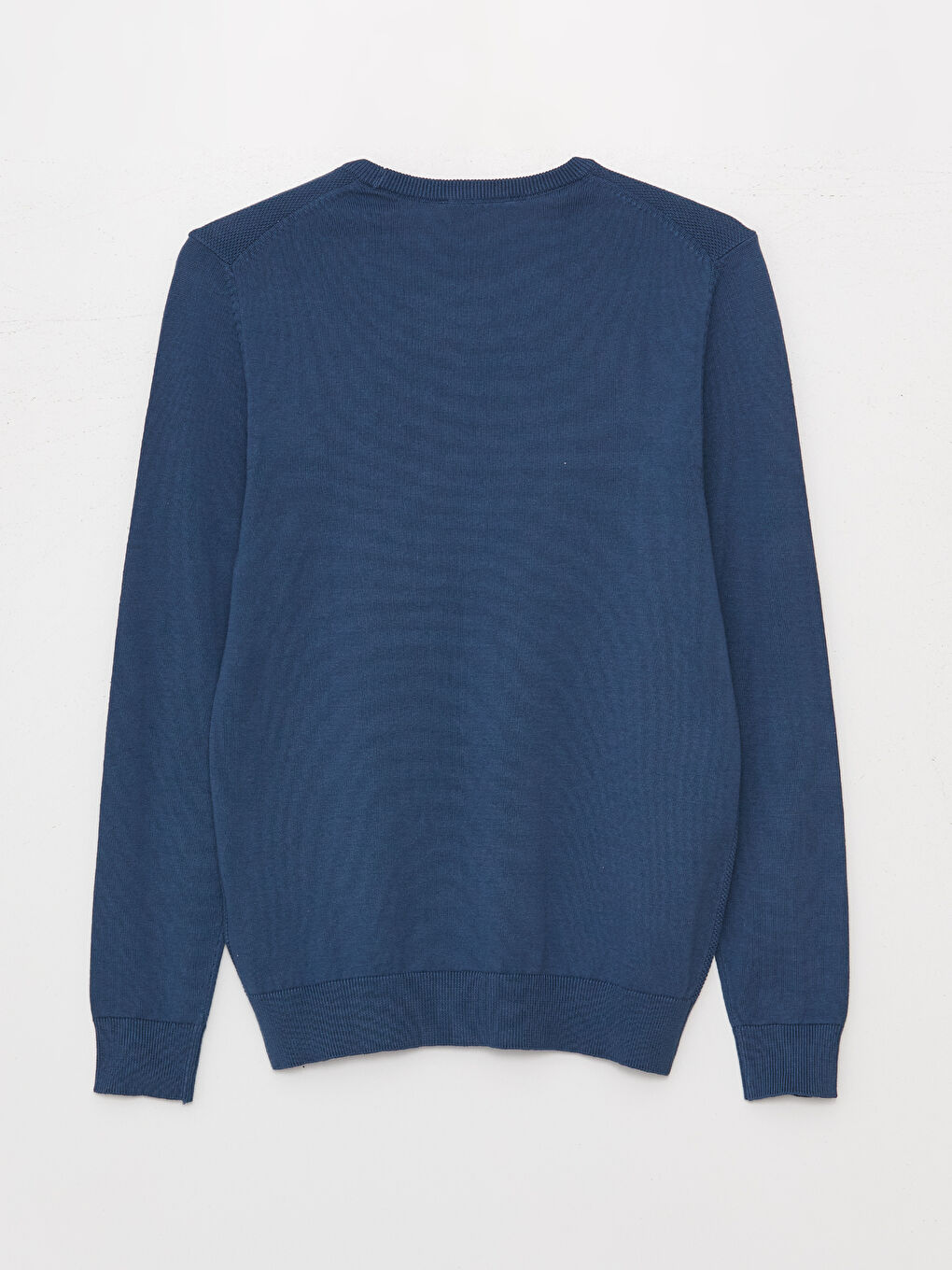 Crew Neck Long Sleeve Men's Tricot Sweater-6