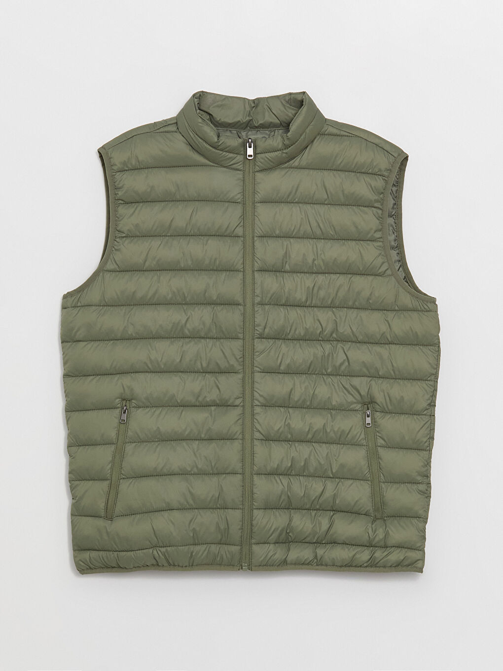 Standard Fit Funnel Neck Men's Puffer Gilet -S40392Z8-GYA