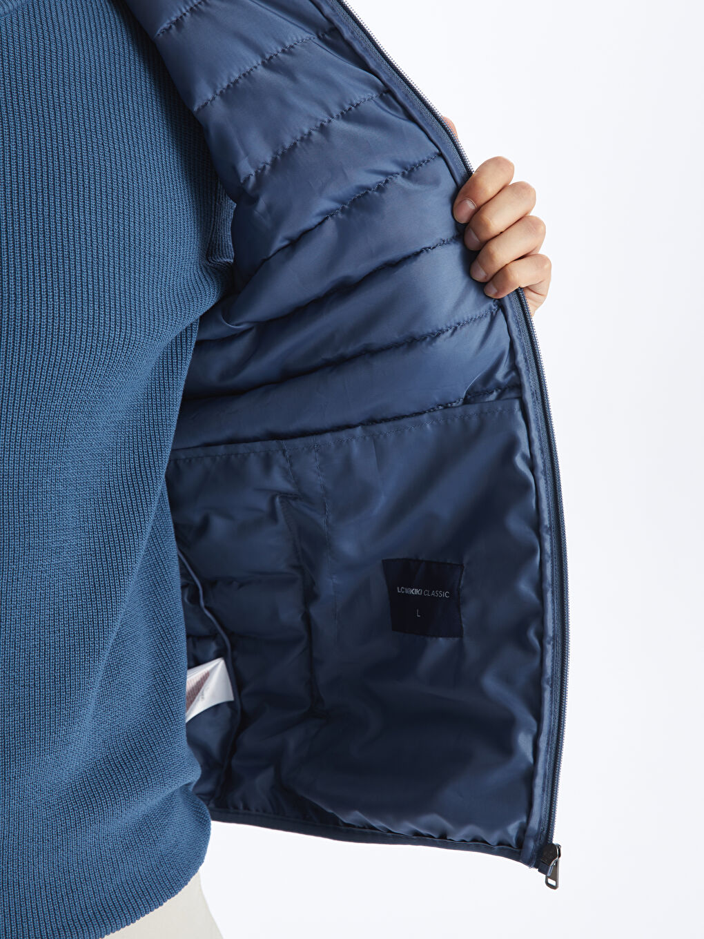 LCWAIKIKI Classic Gilet Doudoune à Col Cheminée pour Hommes Coupe Standard-4