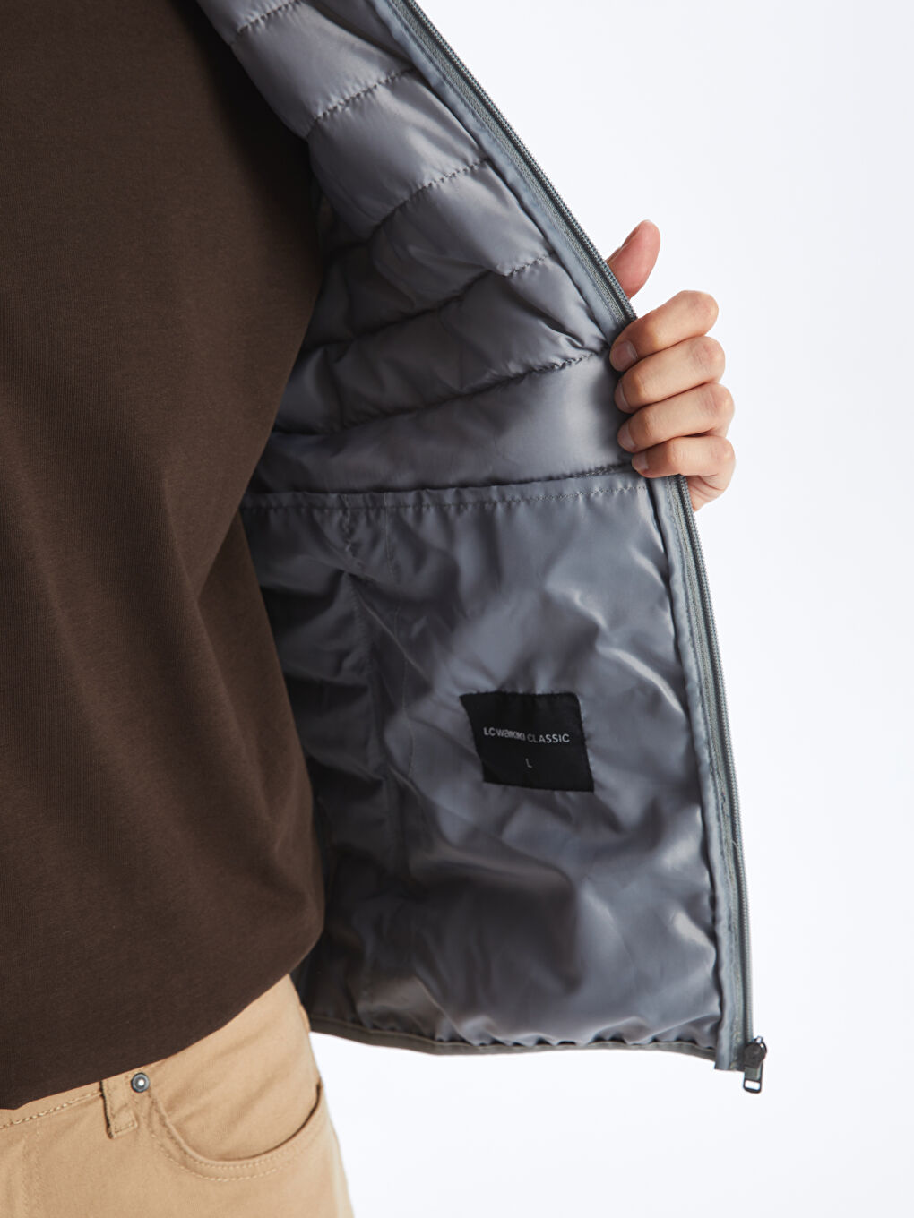 LCWAIKIKI Classic Standard Fit Funnel Neck Men's Puffer Gilet -S40392Z8-SZD