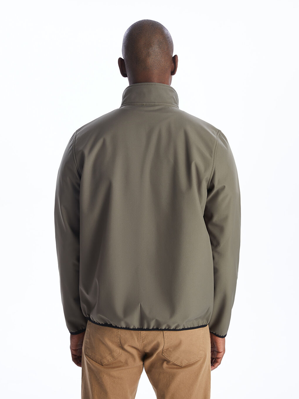 Standard Fit Turtle Neck Men's Coat -S40406Z8-HPA