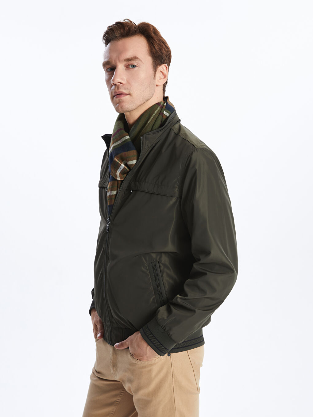 LCWAIKIKI Classic Standard Fit Funnel Neck Men's Coat -S40414Z8-K75