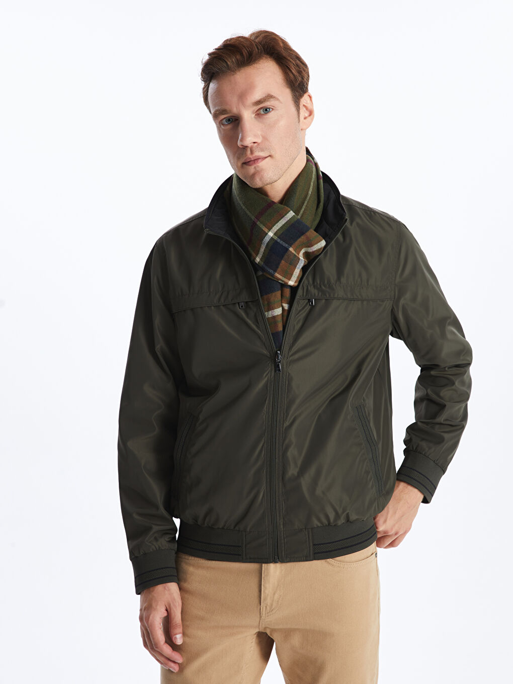 LCWAIKIKI Classic Standard Fit Funnel Neck Men's Coat -S40414Z8-K75