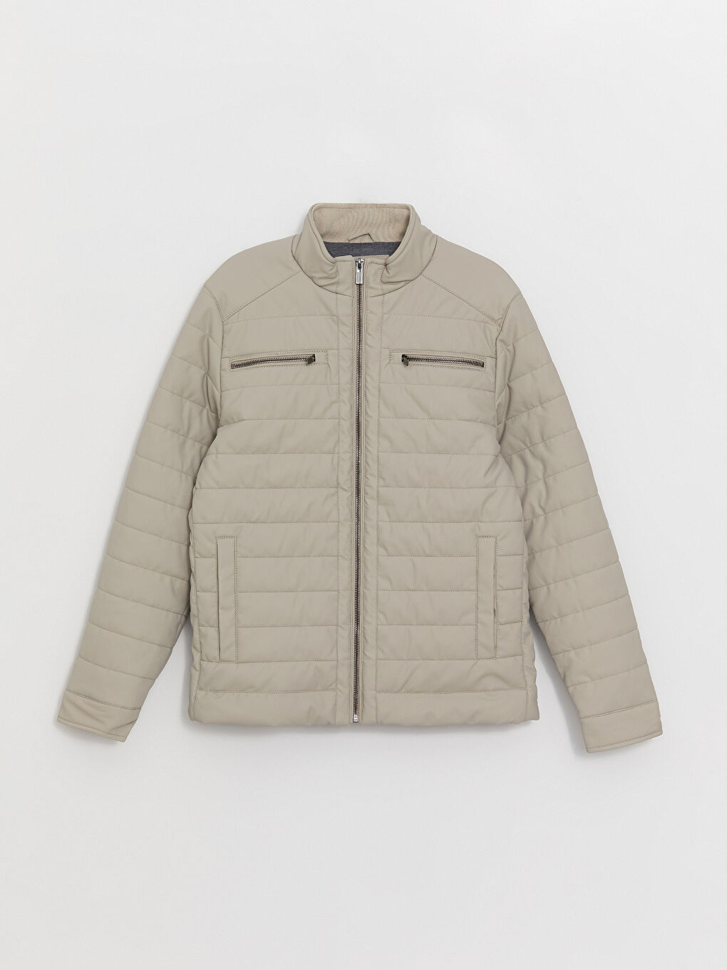 بالطو جلد صناعي بياقة قميص عادي للرجال-6