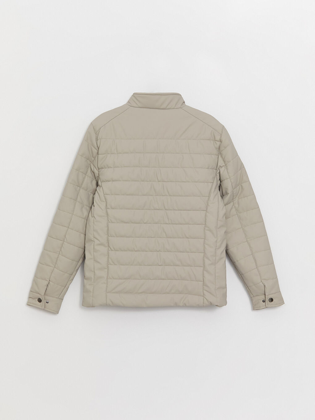 بالطو جلد صناعي بياقة قميص عادي للرجال-8