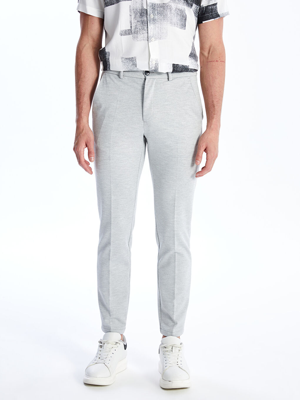 SOUTHBLUE Gri Slim Fit Erkek Pantolon - 3
