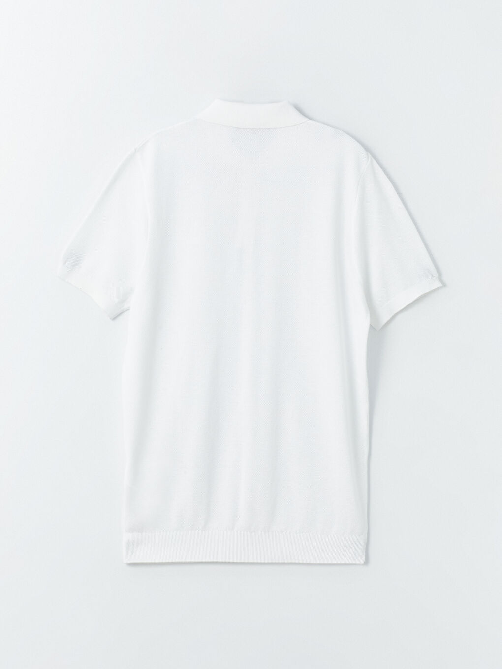 Polo Neck Short Sleeve Men's Tricot Sweater -S40457Z8-R9J