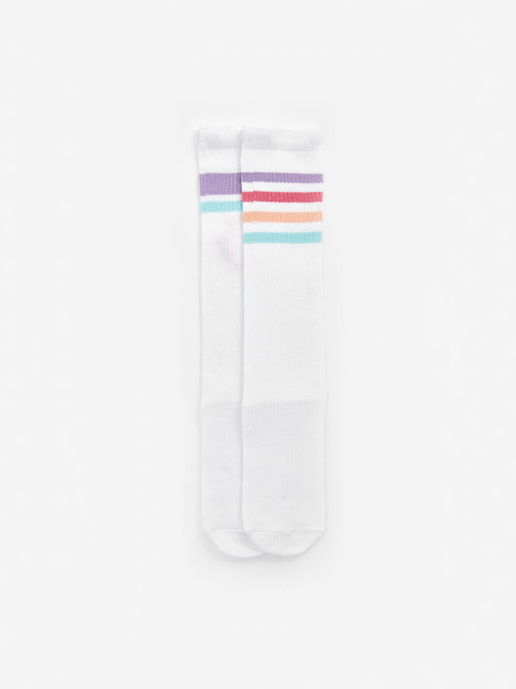 Striped Girls Knee Socks 2 Pack -S40478Z4-EEW
