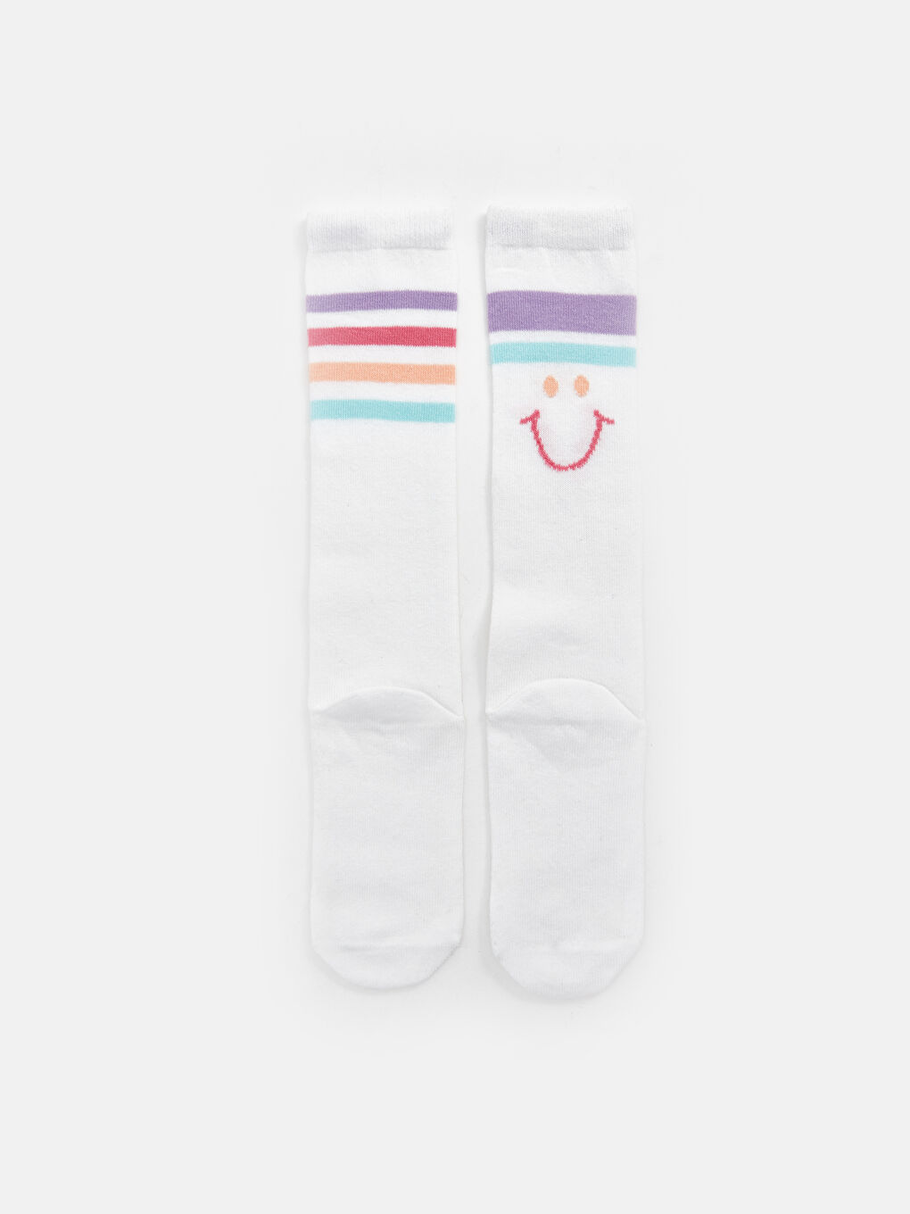 Striped Girls Knee Socks 2 Pack -S40478Z4-EEW