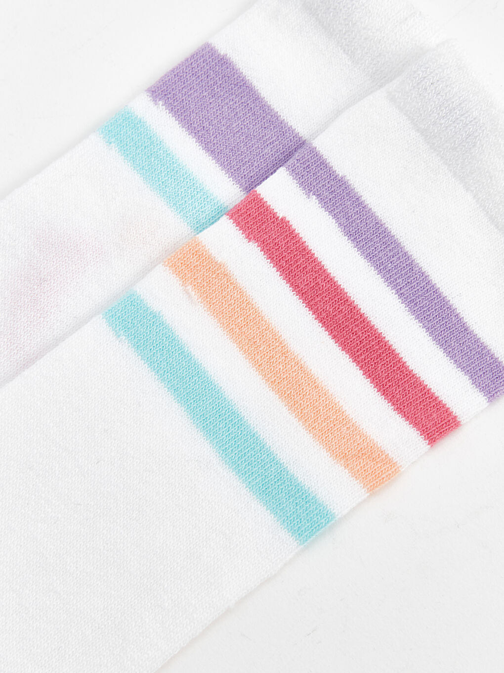 Striped Girls Knee Socks 2 Pack -S40478Z4-EEW
