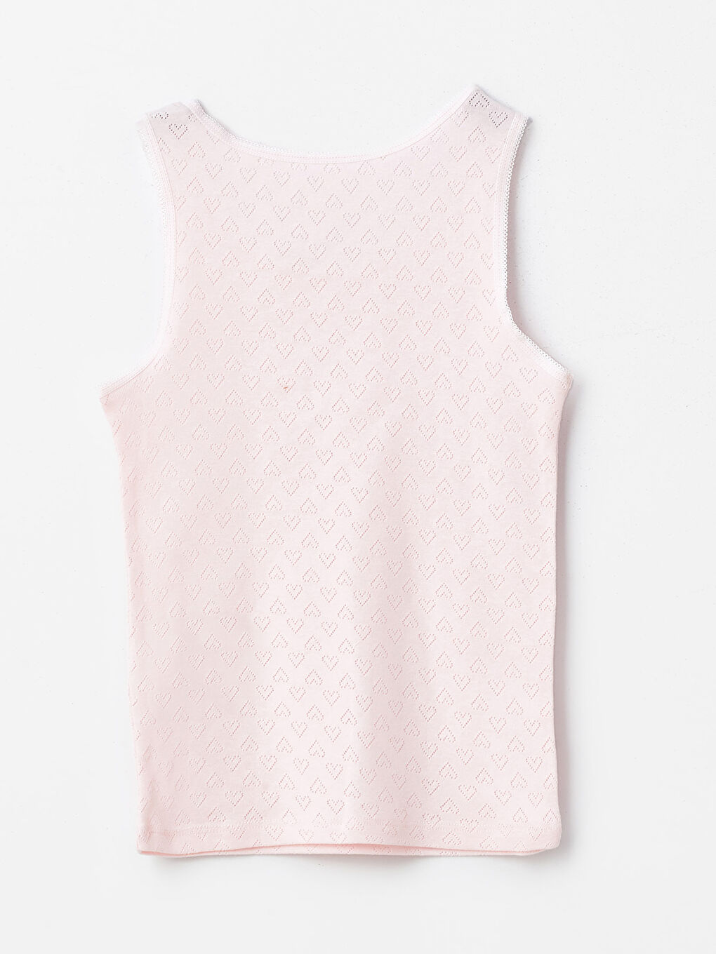 Pembe Bisiklet Yaka Kız Çocuk Atlet-1