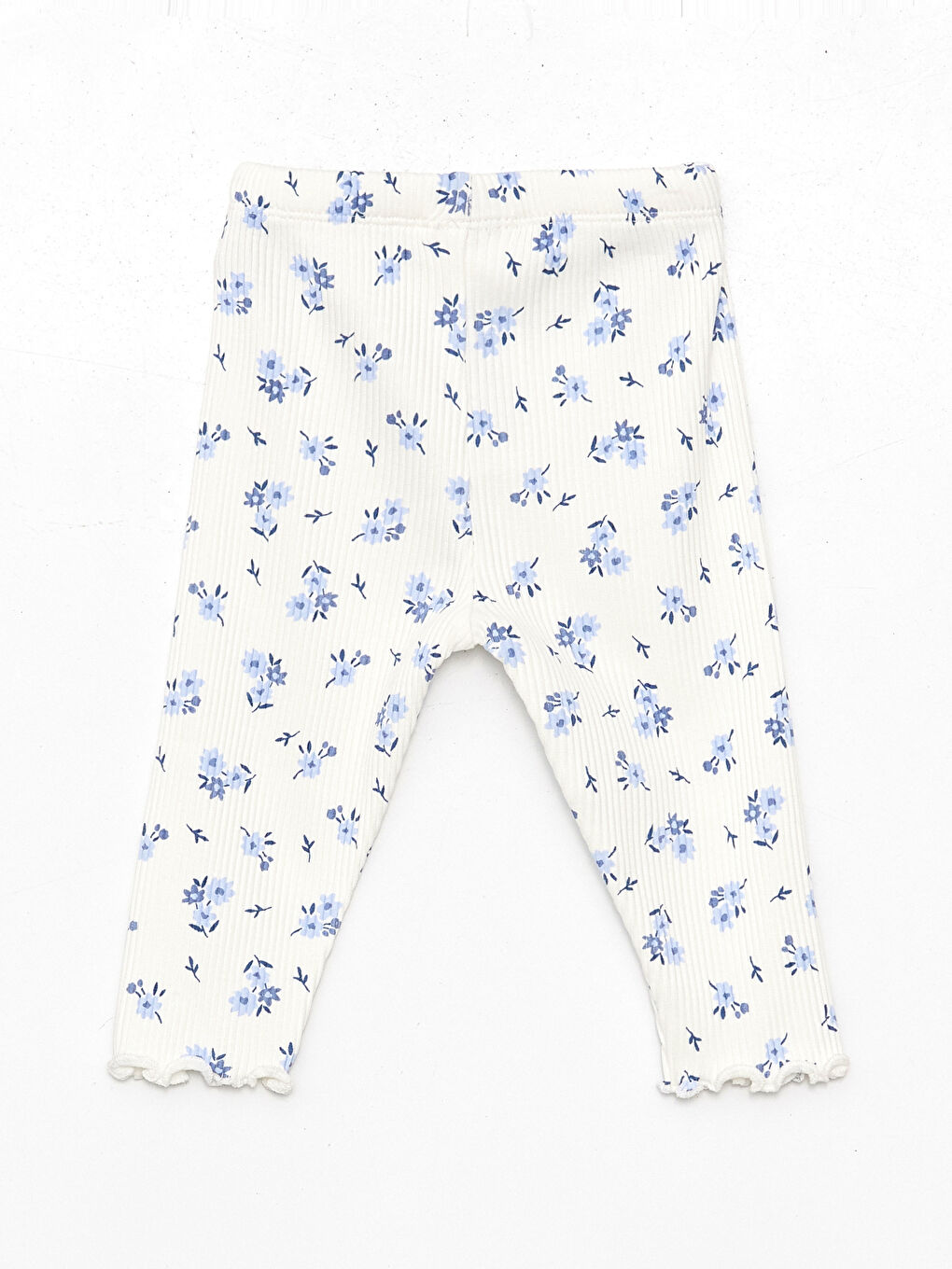 Mavi Bisiklet Yaka Uzun Kollu Baskılı Kız Bebek Bluz ve Tayt 2'li Takım-5