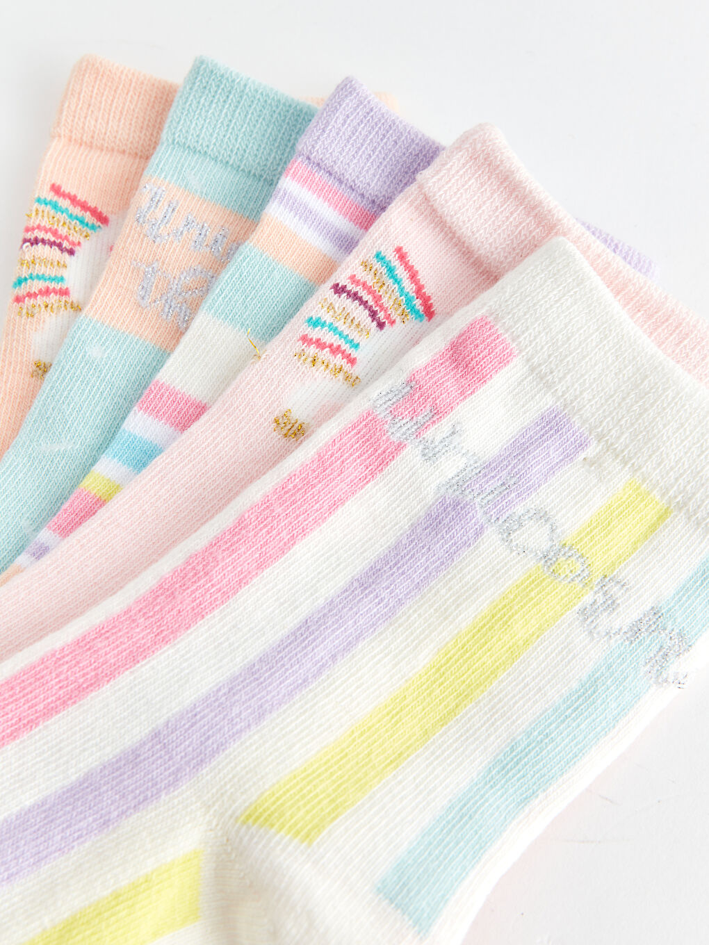 Chaussettes de Cheville à Motifs pour Filles Lot de 5 Pièces-2