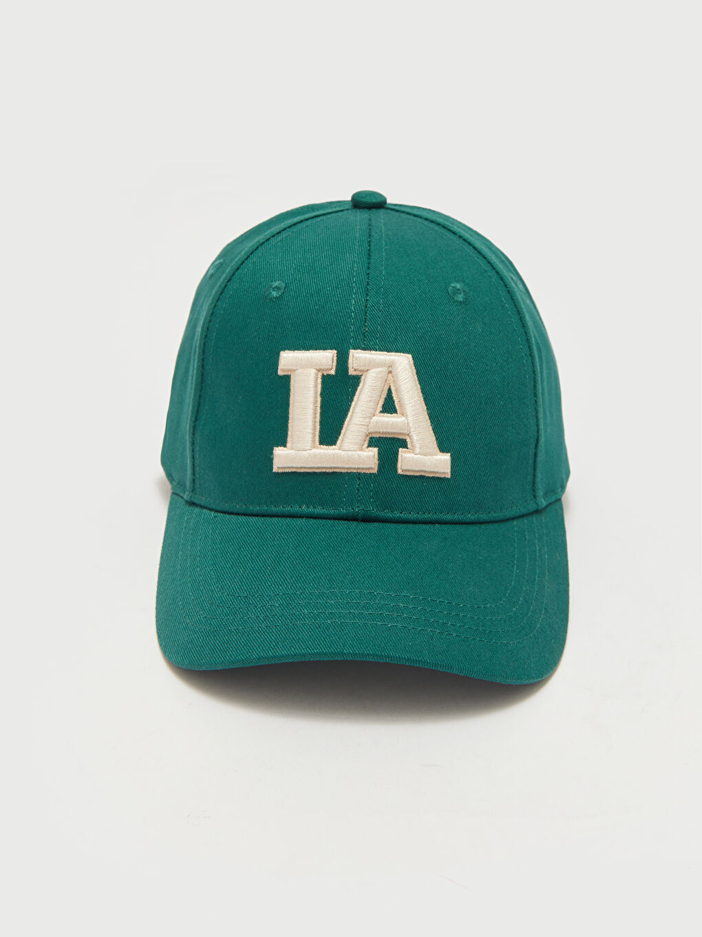 Yeşil Yazı Nakışlı Erkek Kep Şapka-3