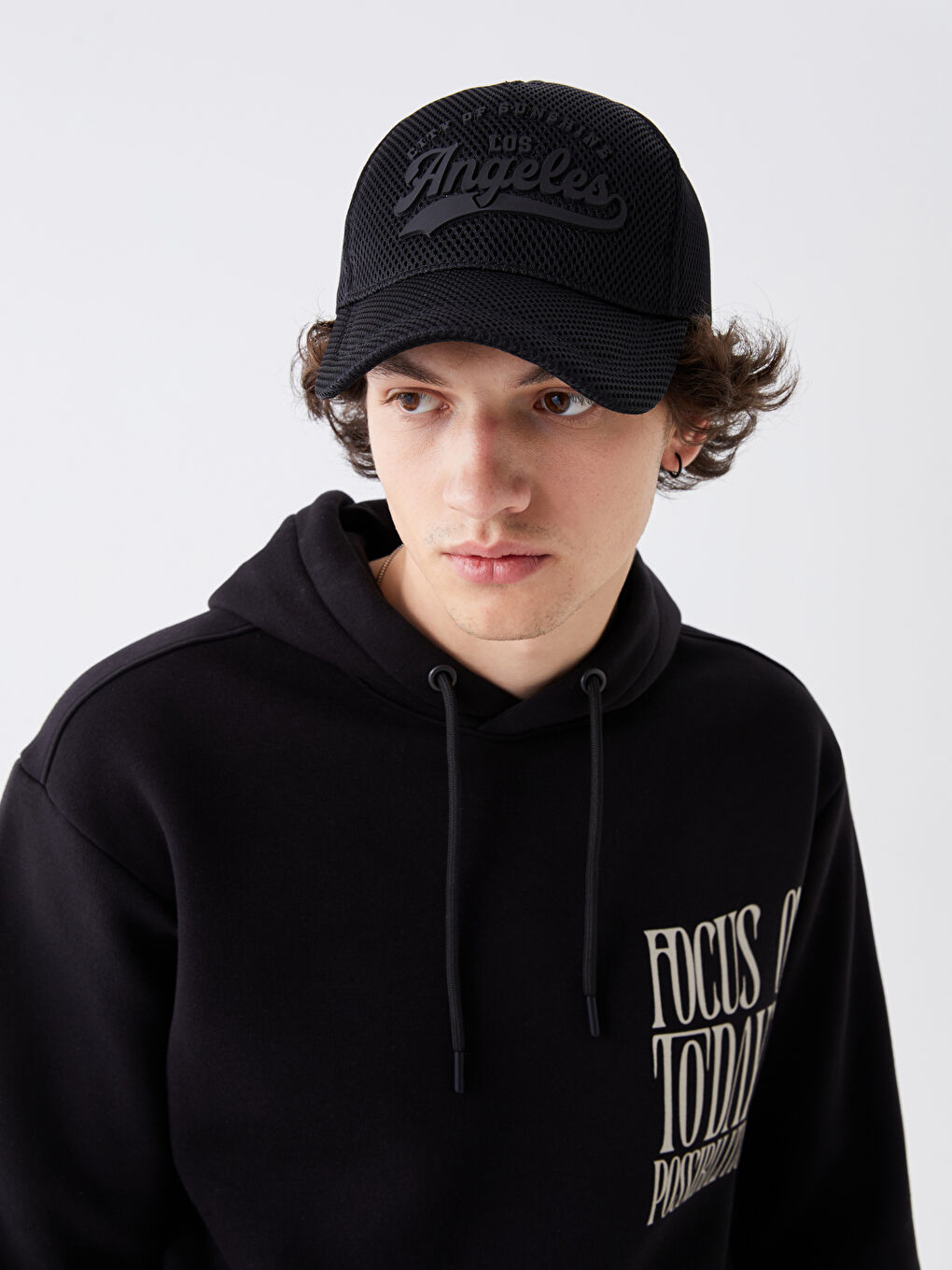 Text Printed Men's Baseball Cap -S40542Z8-HEG