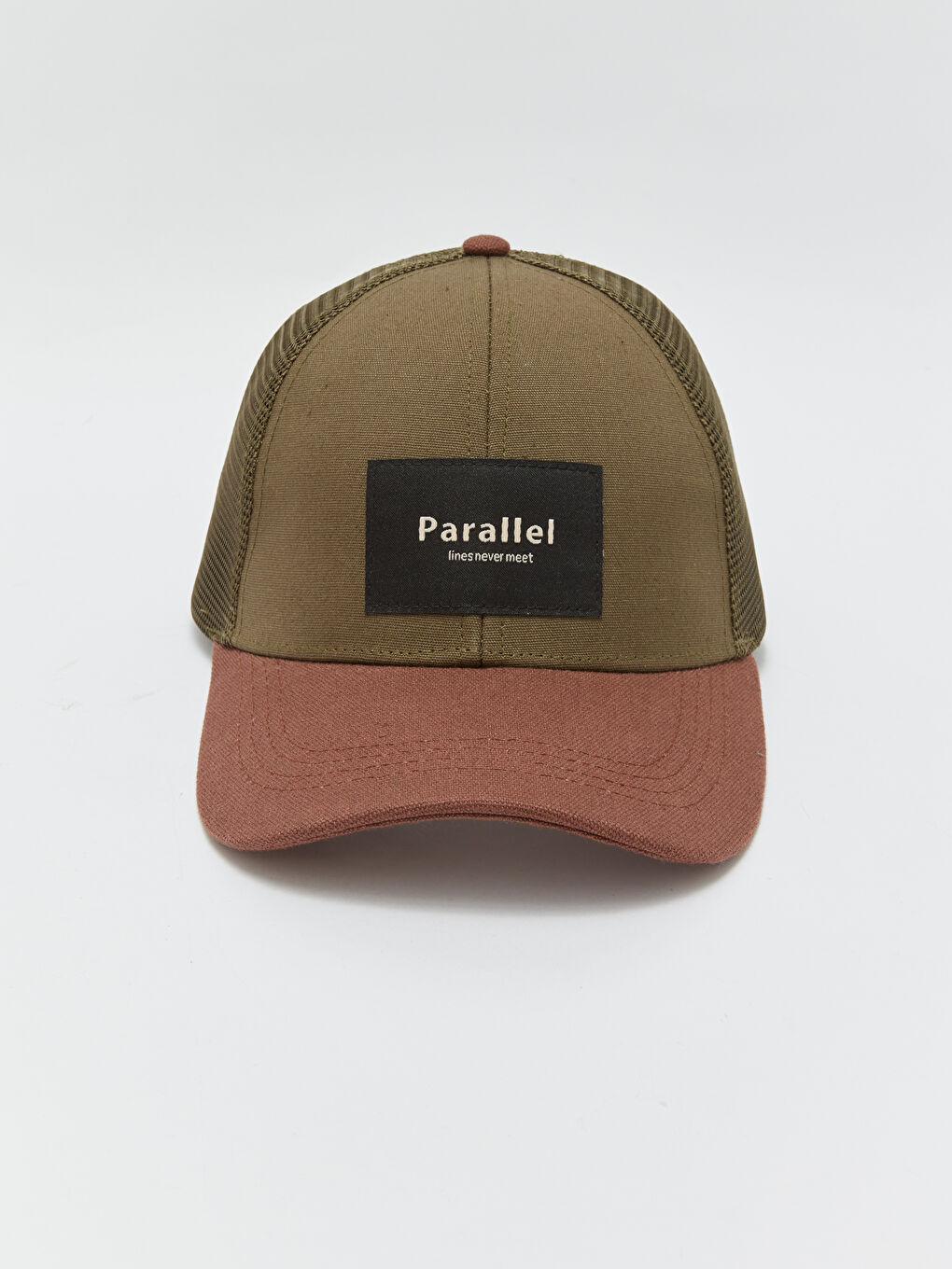 Yeşil Yazı Nakışlı Erkek Kep Şapka-3