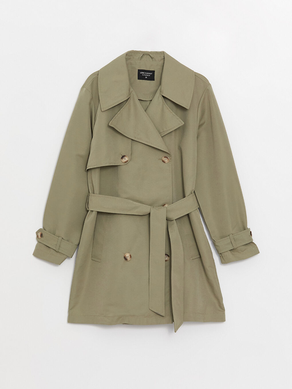 Trench-coat Oversize à Col de Veste pour Femmes-6