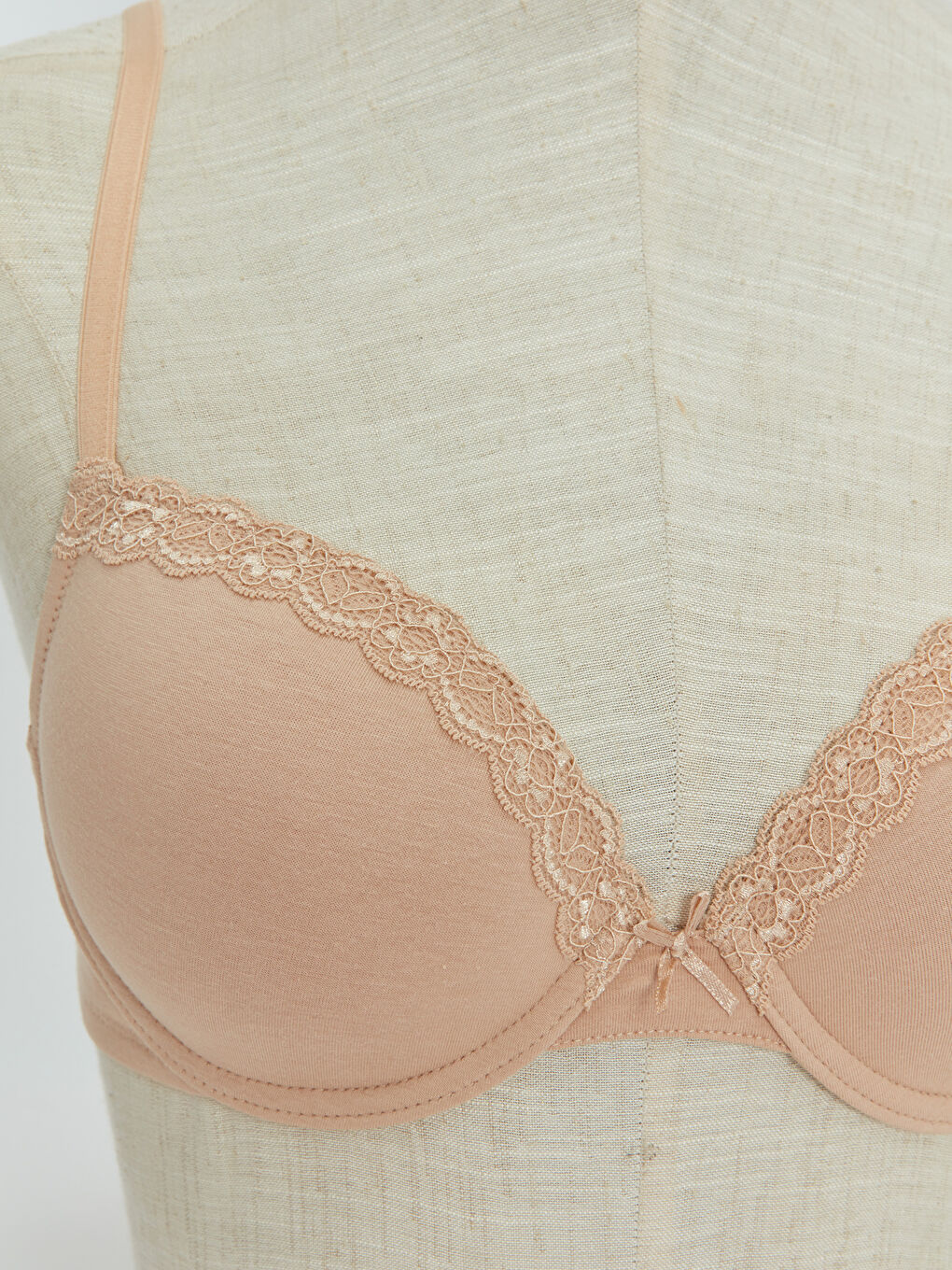 Сымы бар төсемі жоқ өрнексіз футболка бюстгальтер 2 данадан тұратын-3