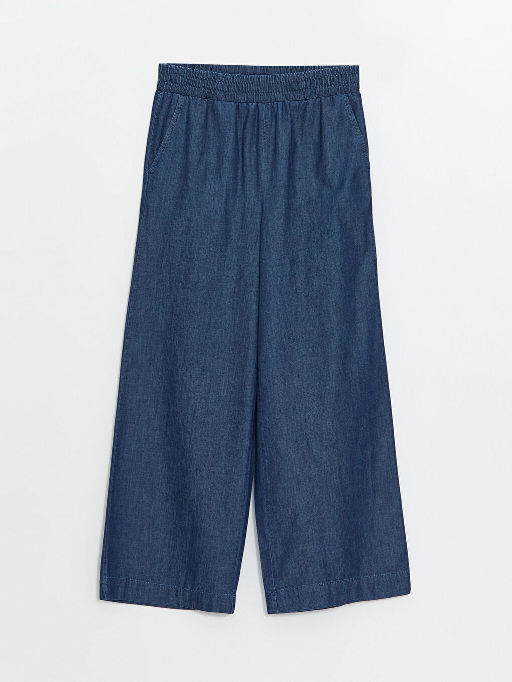 Wideleg Women's Jeans With Elastic Waist -S40564Z8-309