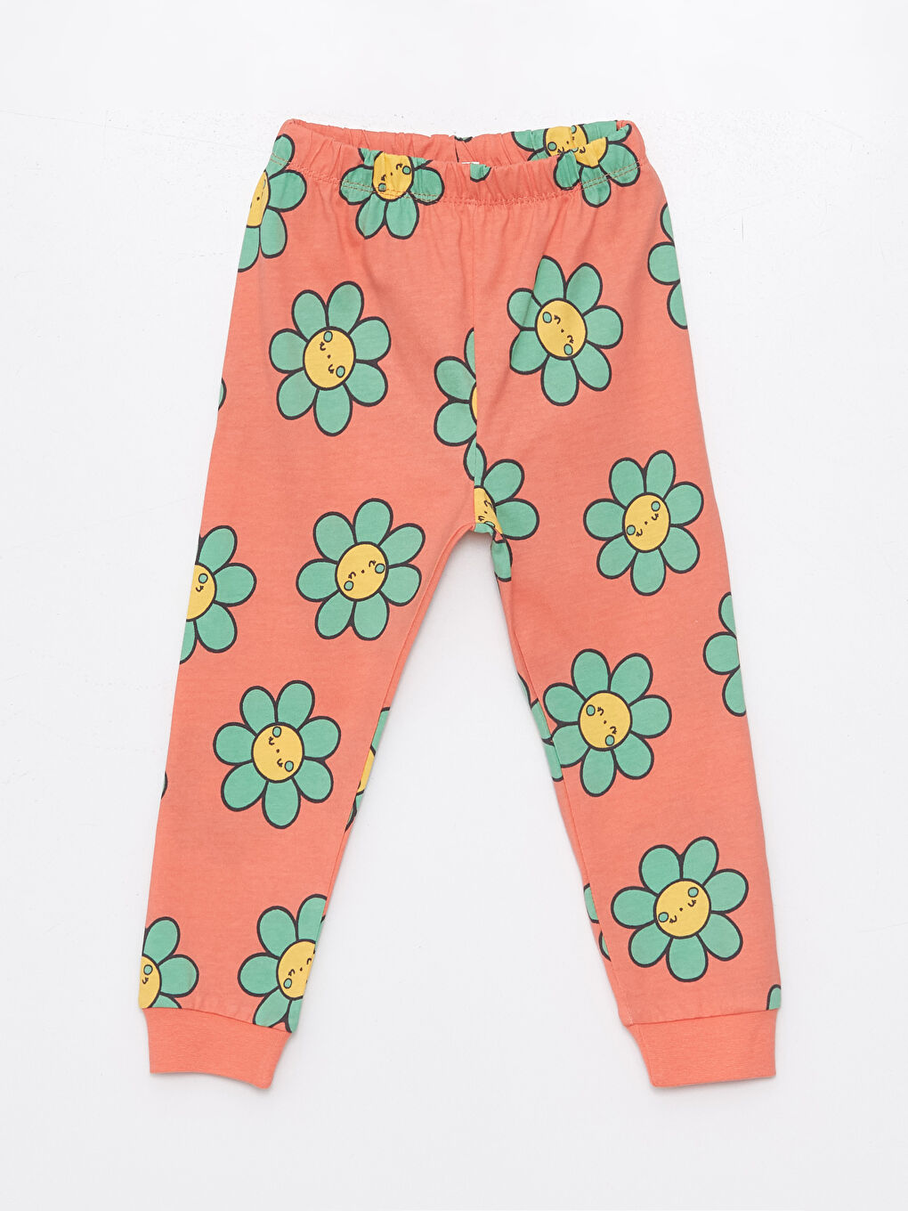 Mercan Bisiklet Yaka Kız Bebek Pijama Takımı 2'li-4