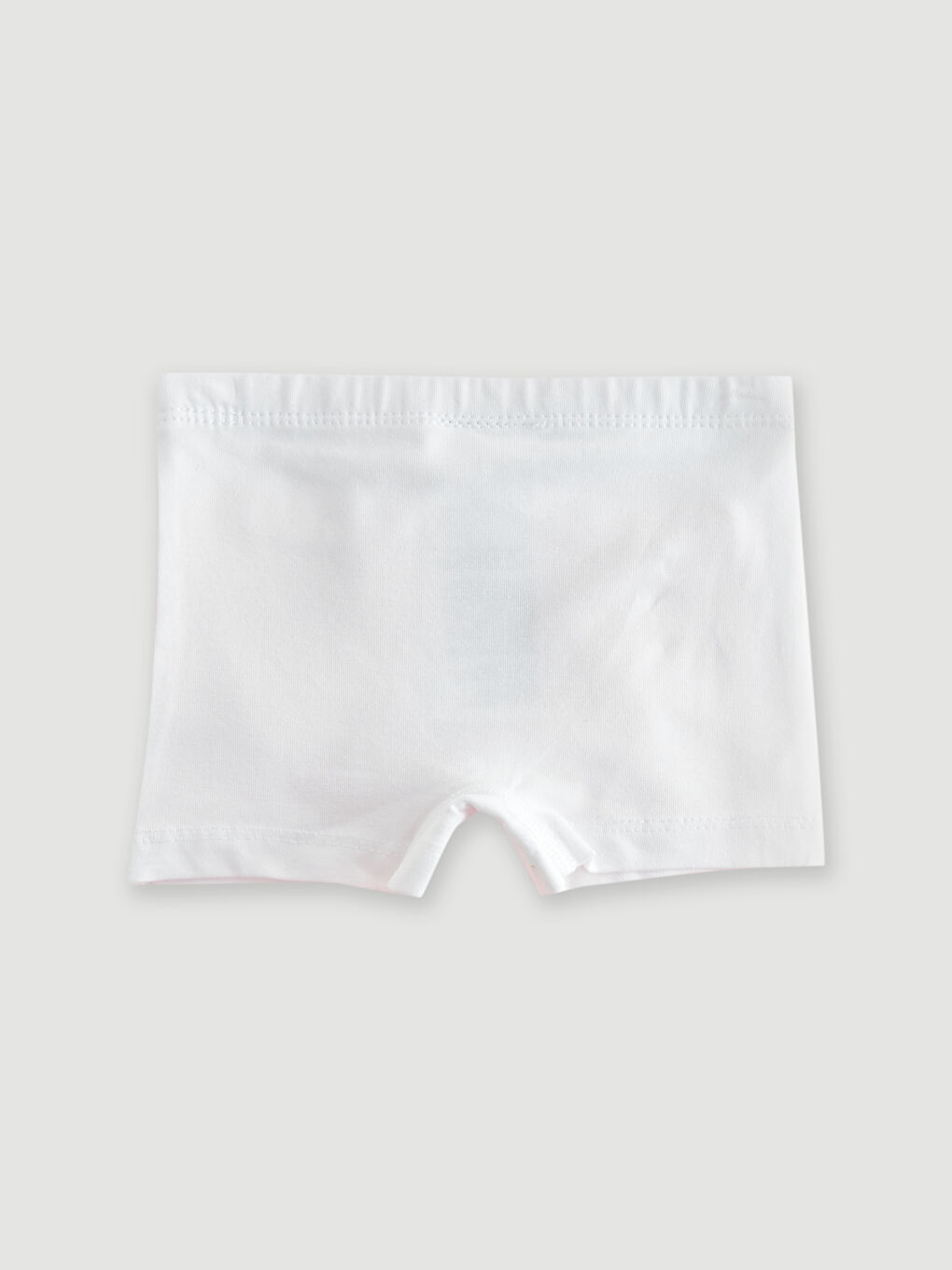 Beyaz Beli Lastikli Basic Kız Bebek Boxer