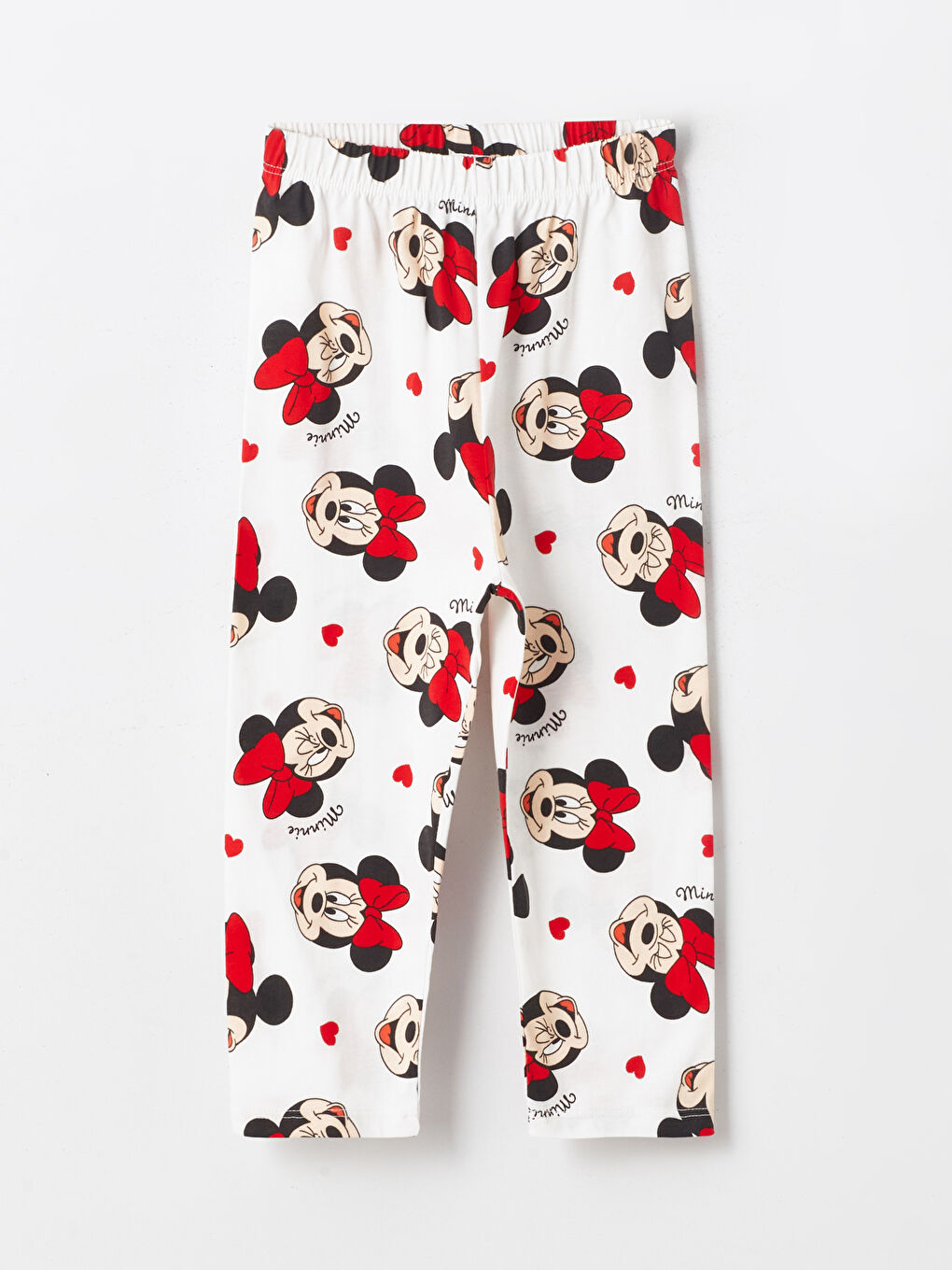 Polo Neck Long Sleeve Minnie Mouse Printed Baby Girls' Pyjama Set -S40623Z1-LRA
