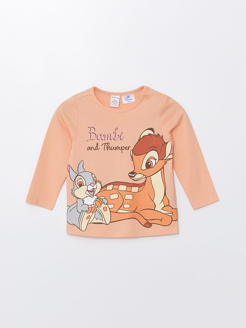 LCW baby Rundhalsausschnitt Langarm Bambi Bedruckt Pyjama-Set für Baby Mädchen -S40663Z1-G4T