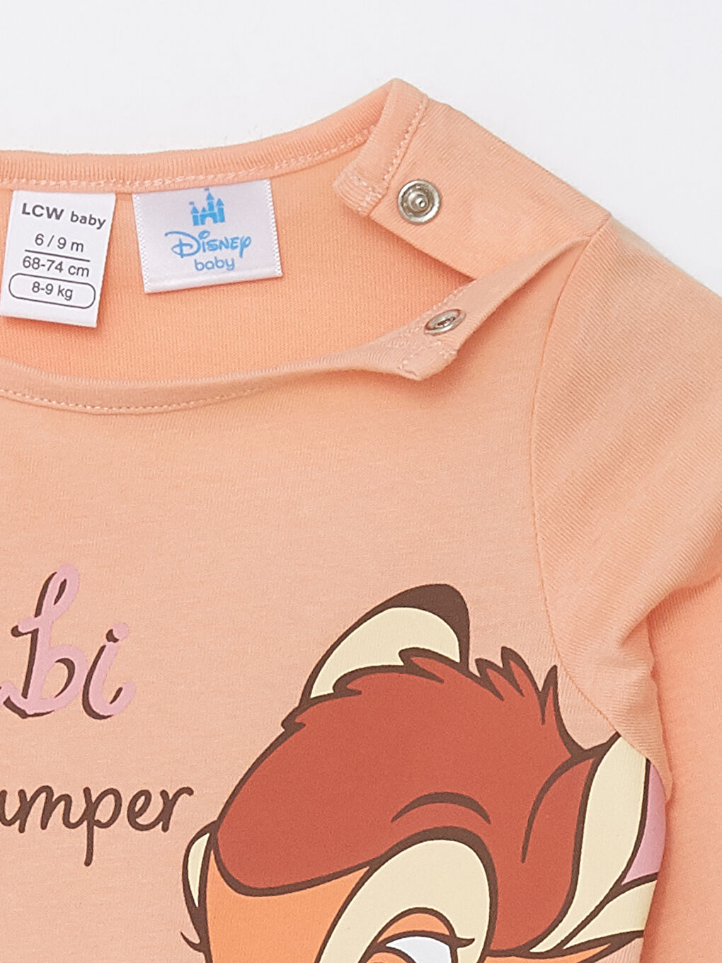 LCW baby Rundhalsausschnitt Langarm Bambi Bedruckt Pyjama-Set für Baby Mädchen -S40663Z1-G4T