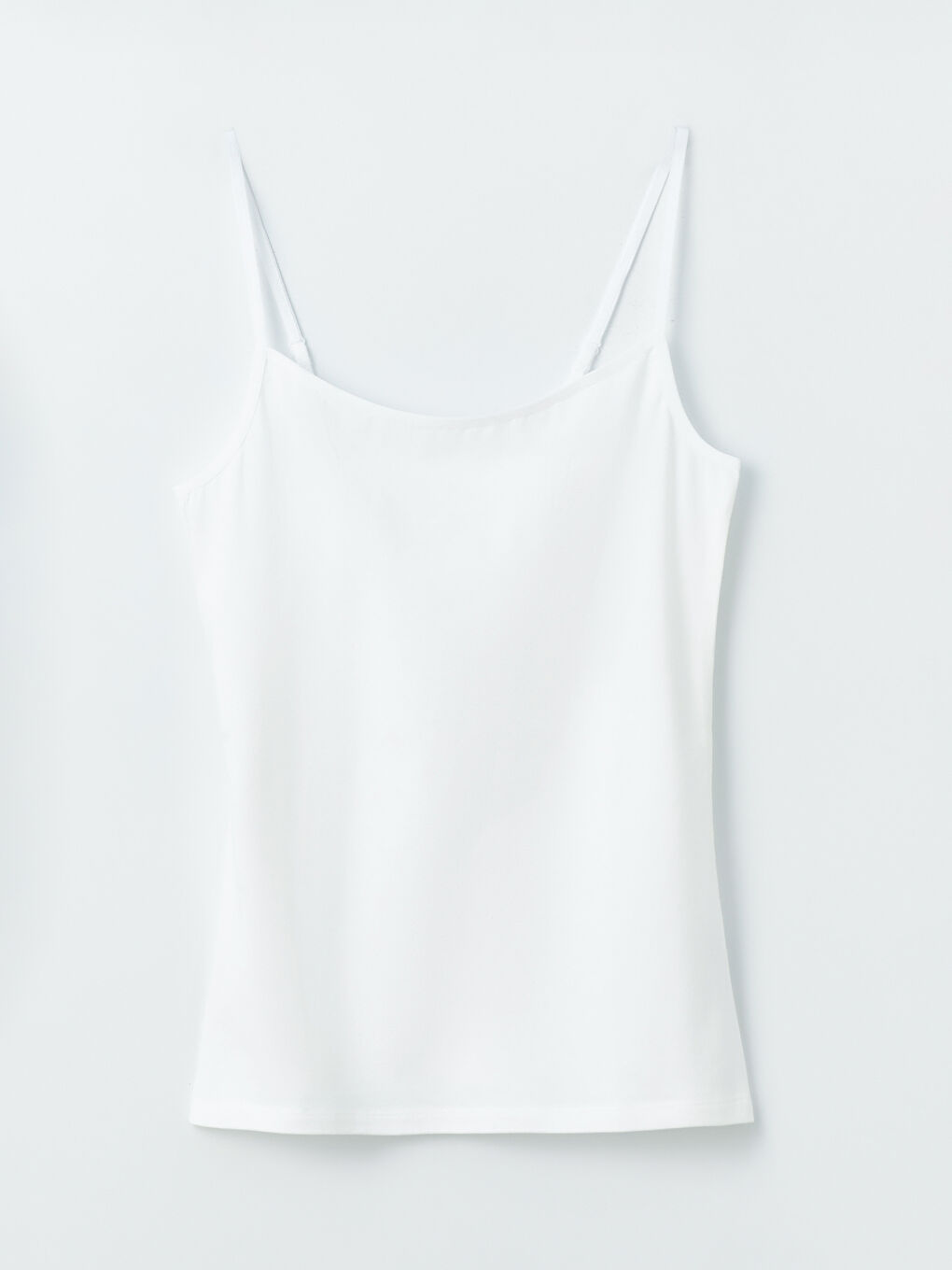 U Neck Regular Strappy Women's Singlet -S40711Z8-FFB