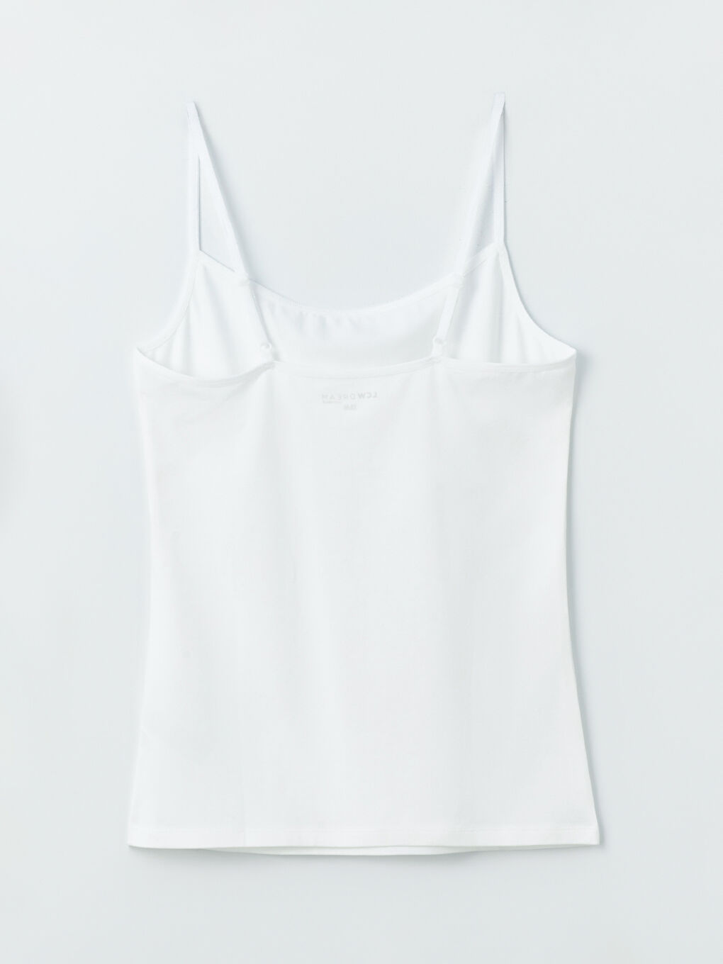 U Neck Regular Strappy Women's Singlet -S40711Z8-FFB
