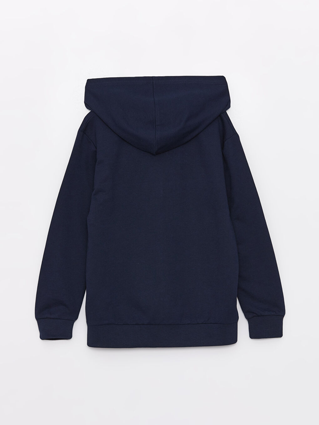 LCW Kids Yeni Lacivert Kapüşonlu Basic Uzun Kollu Erkek Çocuk Fermuarlı Sweatshirt - 1